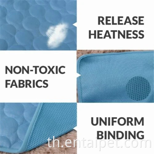 สุนัขระบายความร้อนในฤดูร้อนชุดเครื่องนอนเสื่อน้ำแข็งสุดหรู